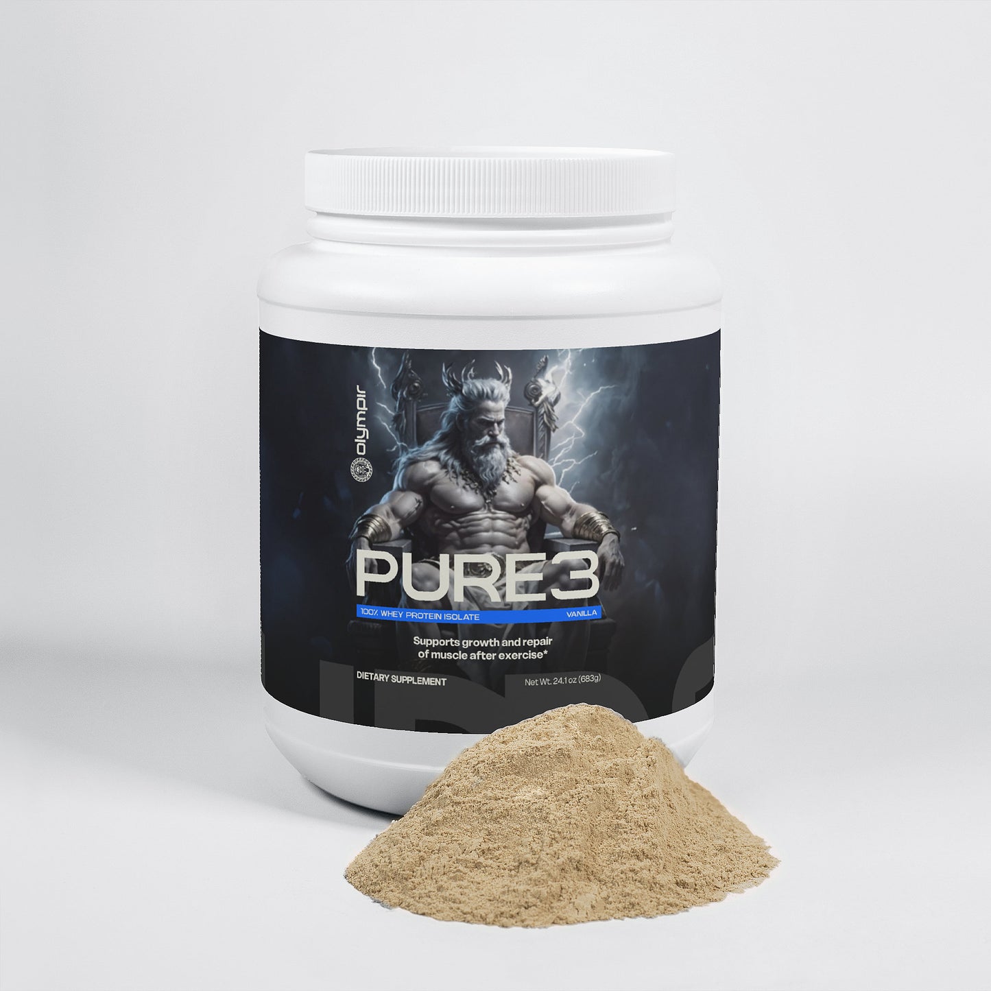 Pure3 100% Whey Protein Isolate (Vanilla)